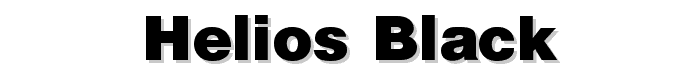 Helios Black font